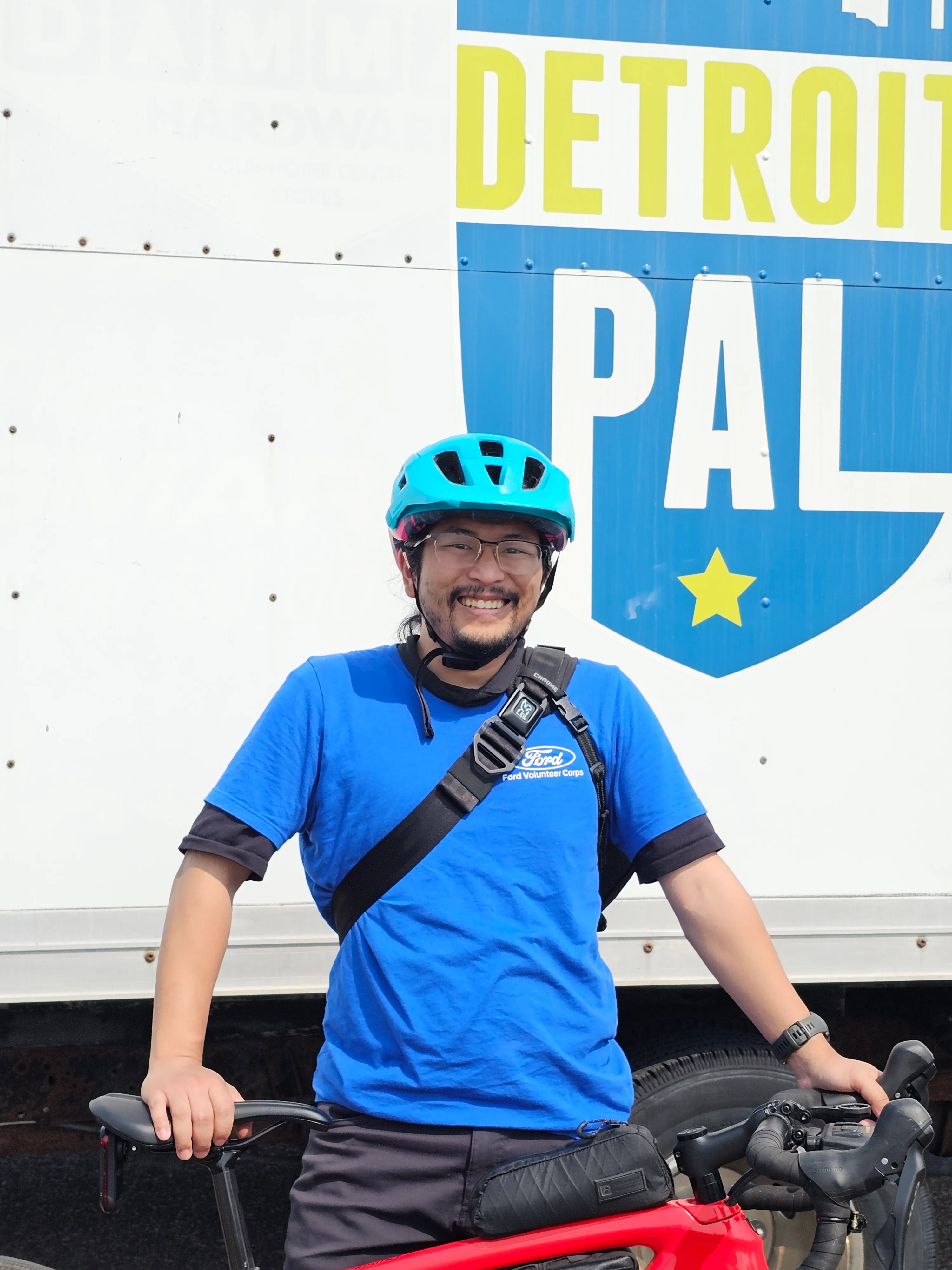 Al at Cycling with Cops (Detroit PAL)
